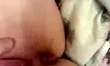 Russian amateur babe feels intense pleasure fingering her shaved cunt solo