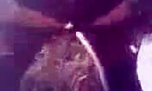 I watch my drunk redheaded girlfriend flash her big tits outdoors in the car