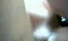 Girlfriend with huge tits rides a hard schlong