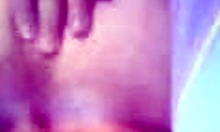 Girlfriend SPREADS her SHAVED PUSSY and ASSHOLE in HOMEMADE CLIP for ME!