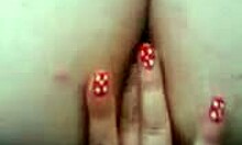 Horny Gf With Cute Nails Fingers Her Wet Pussy