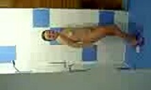 Wow, Dark-Haired GF Shows Her Wet Curves In The Shower!