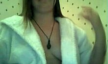 Busty Amateur Bares Breasts In Solo Striptease