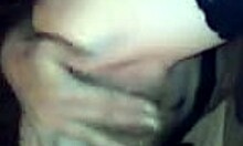 Filming my girlfriend at home, she fingers her wet pussy in stockings