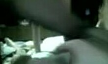 Boyfriend films beautiful young brunette girlfriend riding and sucking in POV video.