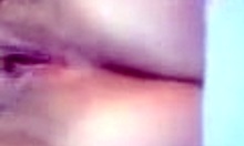 Girlfriend SPREADS her SHAVED PUSSY and ASSHOLE in HOMEMADE CLIP for ME!