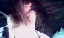 My amateur Russian girlfriend, umm, tries fuckin’ a car... crazy!