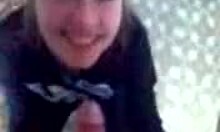 Adorable Sweetie Blows Friend's Big Schlong