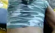 Dark-haired amateur rides cock hard in the wild outdoors