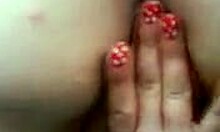 Horny Gf With Cute Nails Fingers Her Wet Pussy