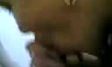 amateur cutie starts with a blowjob then gets fucked hard