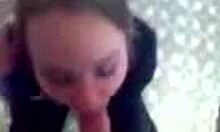 Adorable Sweetie Blows Friend's Big Schlong