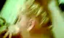 Cockhungry blonde GF sucks cock roughly with hair pulling in POV