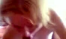 Mature Blonde Babe Feels Wild Sucking Her Lover's Big Russian Schlong