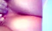 Girlfriend SPREADS her SHAVED PUSSY and ASSHOLE in HOMEMADE CLIP for ME!