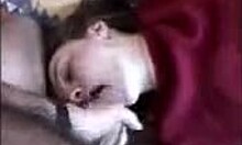 Gorgeous amateur cutie enjoys oral and facial in clothed setting