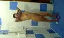 Wow, Dark-Haired GF Shows Her Wet Curves In The Shower!