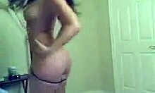 Young 18+ Brunette Temptress Performs Sensual Dance on Webcam