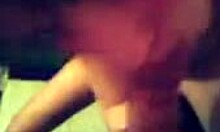 Cute Brunette Girlfriend Eagerly Sucks Boyfriend's Cock with Smile