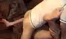 Pounding teen girlfriend on the couch