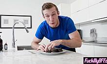 Angry horny teen 18+s punish stepbrother with big cock in garage