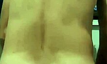 He takes it on all fours in the kitchen.