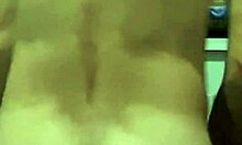 He takes it on all fours in the kitchen.