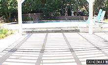 Teen Mika Loses Her Ball & Drains Her Neighbors