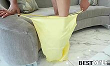 The plumbing boy pounds the milf's pussy hard for intense pleasure. She craves every drop of cum on her face.