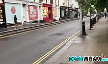 Horny guy pleases shaved teen babe's hairless pussy in POV masturbation scene