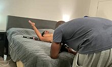 Ministallion Bts With Ebony Voyeur Squirting On Young Big Black Cock