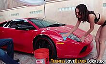 Young Teen With Small Tits Rides Huge Black Cock In Hd Interracial Action!