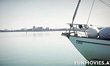 i gave chesty gina handjob and blowjob till orgasm outdoors