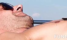 i gave chesty gina handjob and blowjob till orgasm outdoors