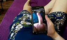 pov glimpse of a real amateur milf getting off to porn