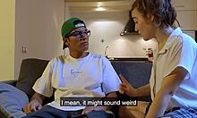 classmates fucking on sofa in dirty sex game!