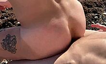 Intense gay sex on the beach