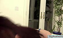 kandi teases stepdad's monster cock with blowjob and ride