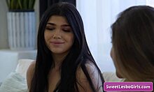 brunette gizelle blanco seduces blonde friend with big tits