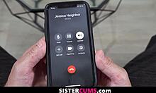 Bratty Stepsis Caught Cheating With Bareback Orgasm