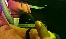 milf slut tans in solarium without bra and gets fucked by hard cock