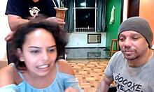 Joy Cardozo convinces Argentine pornstar Ela Baez to strip naked for YouTube.