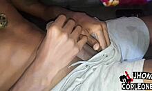 homemade handjob leads to cum cleanup