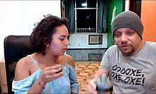 Joy Cardozo convinces Argentine pornstar Ela Baez to strip naked for YouTube.