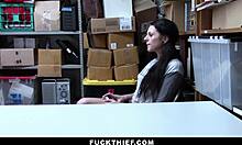 megan sage stripped down and fucked by two mall officers at work.