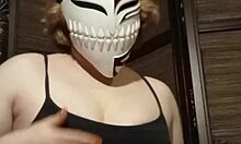 horny amateur shows stocking fetish pov