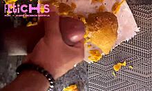 Boy Sucks Thick Cock While Munching On Coxinha!