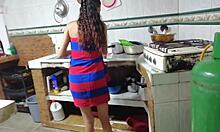 Intense Kitchen Fucking with Girlfriend During Dinner Prep