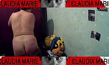 Curvy amateur enjoying intimate wardrobe moments