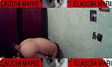 Curvy amateur enjoying intimate wardrobe moments